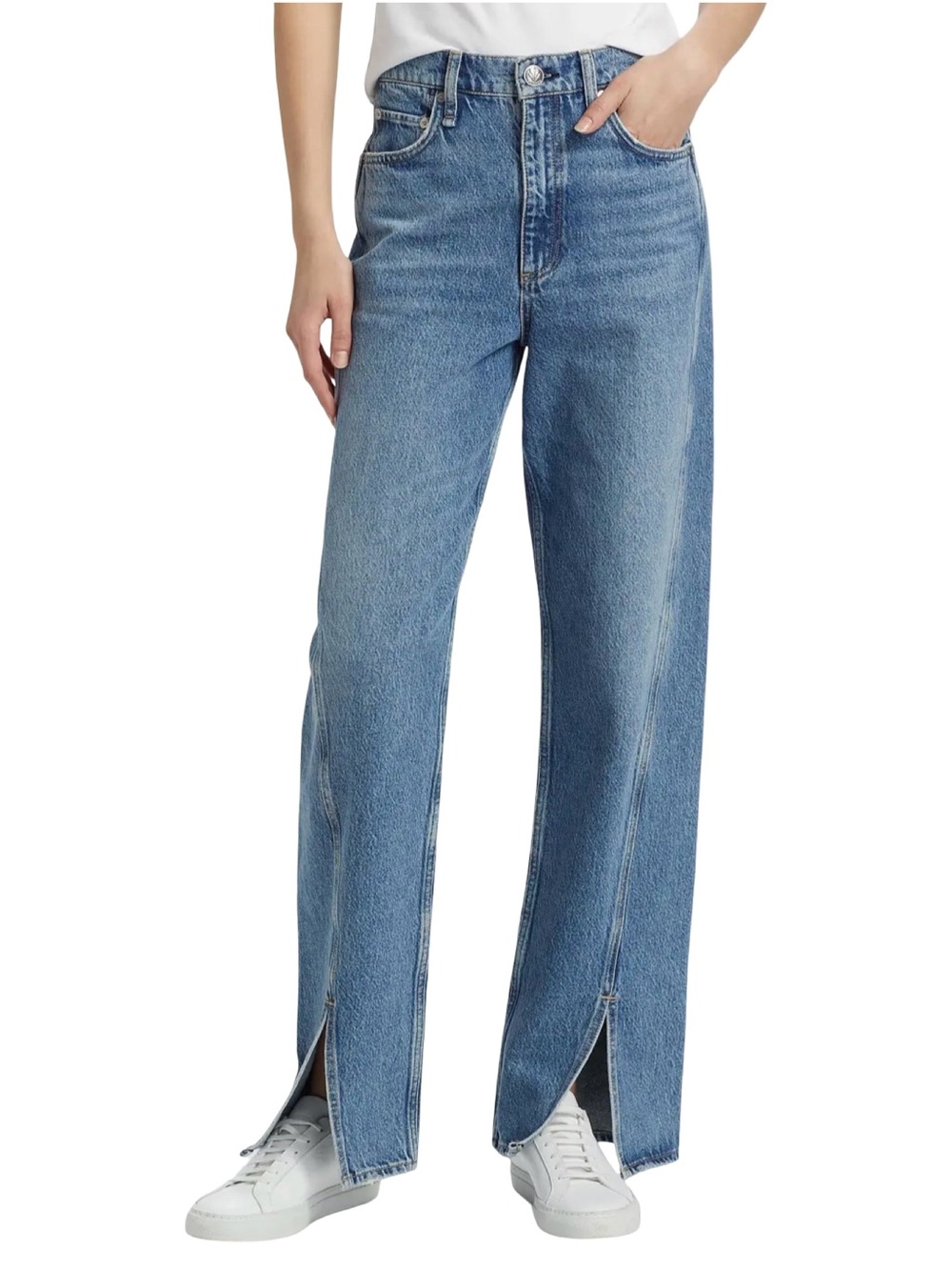 rag & bone Shea High Rise Relaxed Straight Jeans